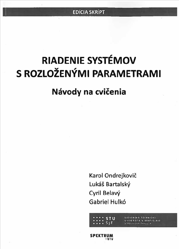 Obrazok Riadenie systémov s rozloženými parametrami - Návody na cvičenia