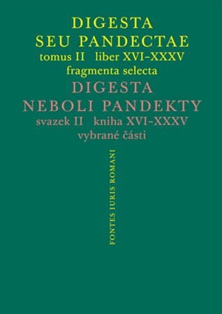 Obrázok Digesta seu Pandectae. tomus II. / Diges