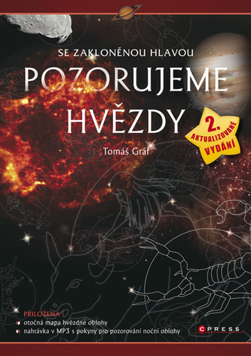 Obrázok Se zakloněnou hlavou POZORUJEME HVĚZDY