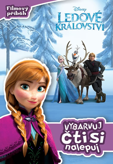 Obrázok Ledové království - Filmový příběh: vybarvuj, čti si, nalepuj