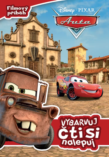 Obrázok Auta - Filmový příběh: vybarvuj, čti si, nalepuj