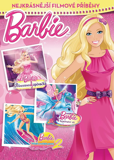 Obrázok Barbie - Nejkrásnější filmové příběhy (Princezna a zpěvačka, Tajemství víl a Příběh mořské panny 2)