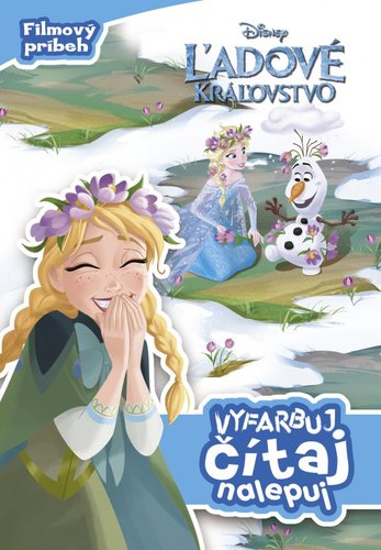 Obrázok Ľadové kráľovstvo - Vyfarbuj, čítaj, nalepuj
