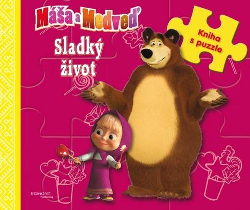 Obrázok Máša a medveď-Sladký život-kniha s puzzle