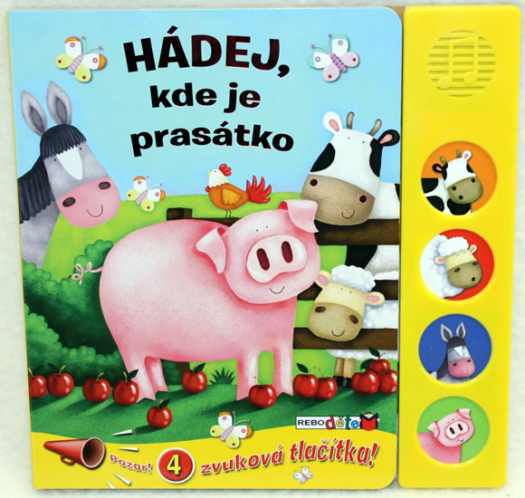 Obrázok Hádej, kde je prasátko - 4 zvuková tlačítka!