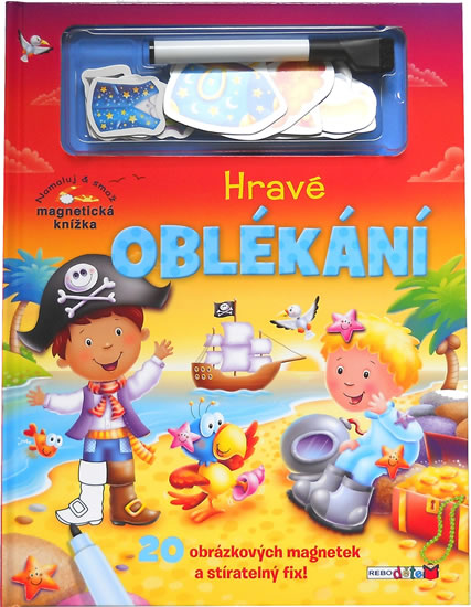 Obrázok Hravé oblékání - Namaluj a smaž (20 obrázkových magnetek a stíratelný fix)