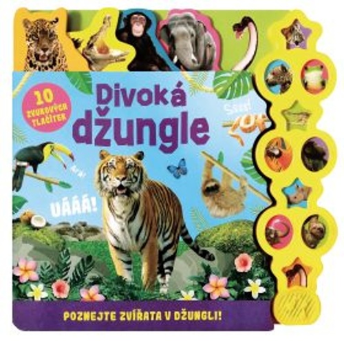 Obrázok Divoká džungle - Poznejte zvířata v džungli, 10 zvukových tlačítek