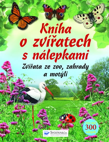 Obrázok Kniha o zvířatech s nálepkami - Zvířata ze zoo, zahrady a motýli