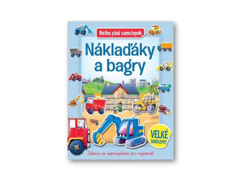 Obrázok Náklaďáky a bagry - Kniha plná samolepek