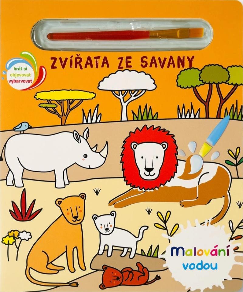 Obrázok Malování vodou Zvířata ze savany