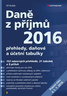 Obrázok Daně z příjmů 2016 - přehledy, daňové a účetní tabulky