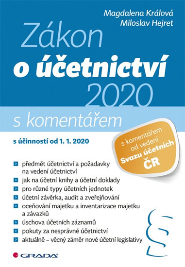Obrázok Zákon o účetnictví 2020 s komentářem