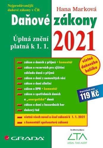 Obrázok Daňové zákony 2021 - Úplná znění k 1. 1. 2021