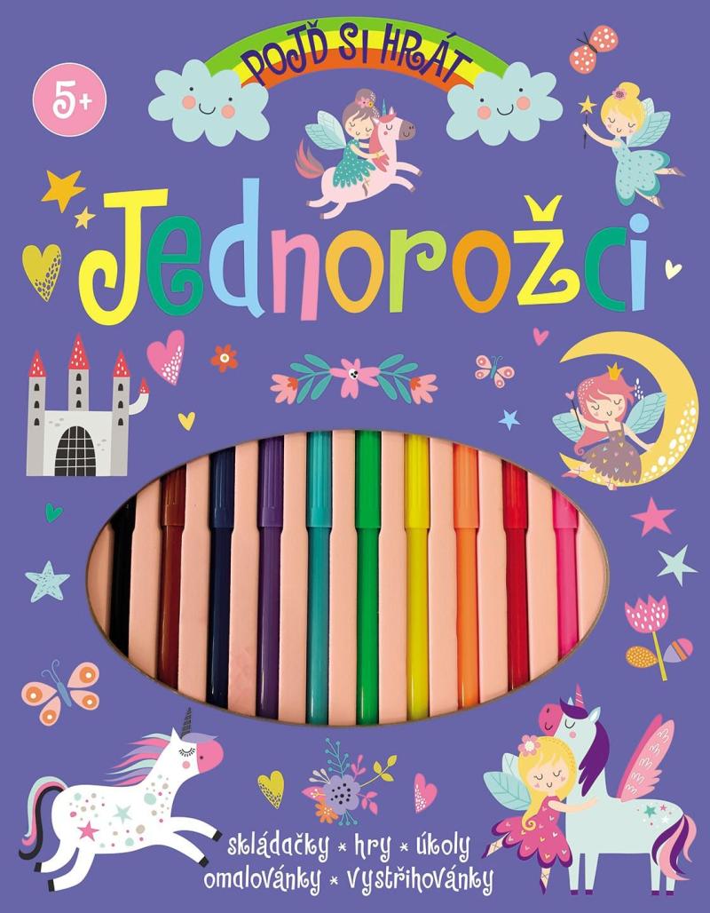 Obrázok Pojď si hrát Jednorožci - Skládačky, hry, úkoly, omalovánky, vystřihovánky
