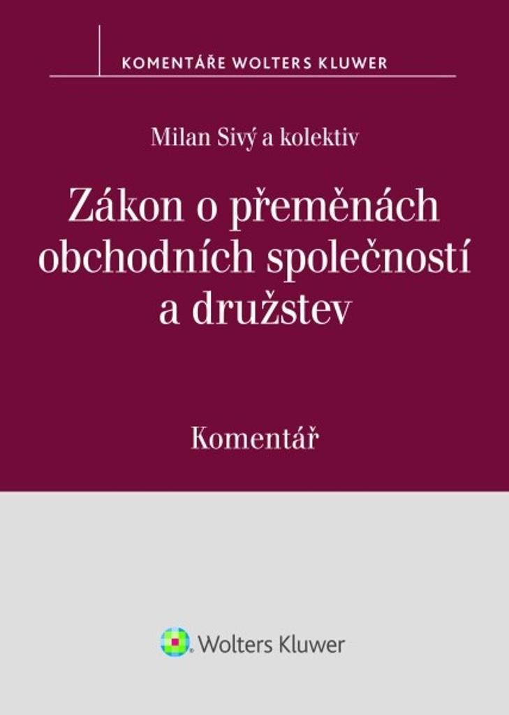 Obrázok Zákon o přeměnách obchodních společností a družstev - Komentář