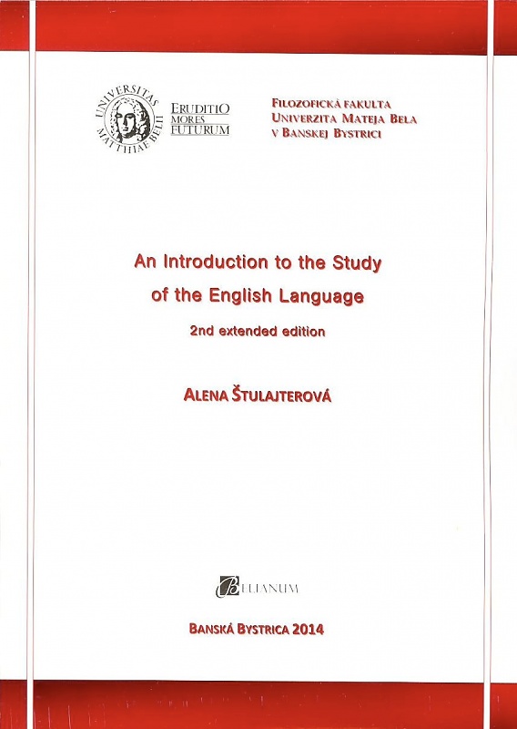 Obrazok An Introduction to the Study of the English Language - 2nd extended edition