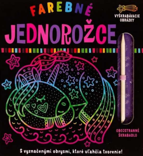 Obrázok Farebné jednorožce - Vyškrabovacie obrázky