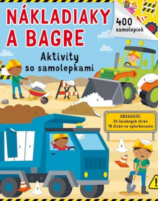 Obrázok Nákladiaky a bagre - Aktivity so samolepkami