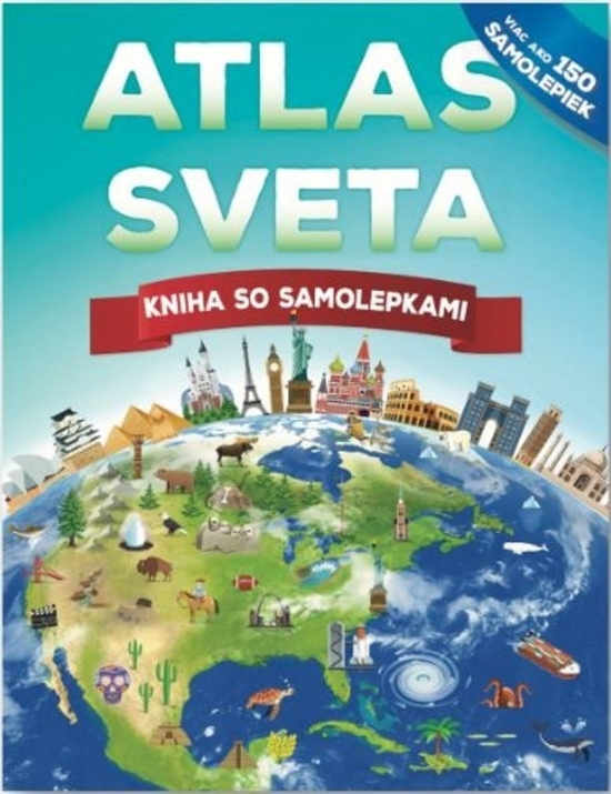 Obrázok Atlas sveta - kniha so samolepkami
