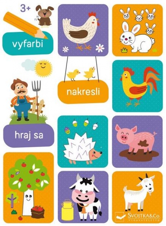 Obrázok Vyfarbi, nakresli, hraj sa 3+