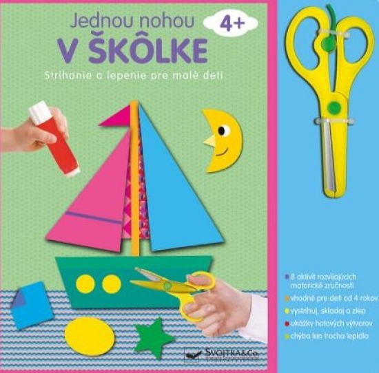 Obrázok Strihanie a lepenie pre malé deti 4+ Jednou nohou v škôlke