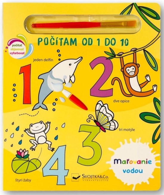 Obrázok Maľovanie vodou - Počítam od 1 do 10
