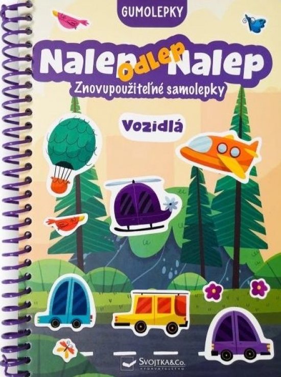 Obrazok Gumolepky Vozidlá - Nalep, odlep, nalep!