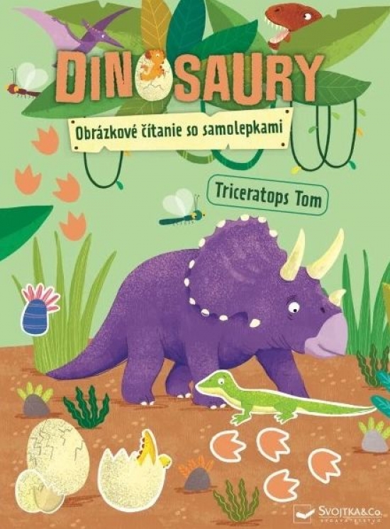 Obrazok Dinosaury - Obrázkové čítanie so samolepkami