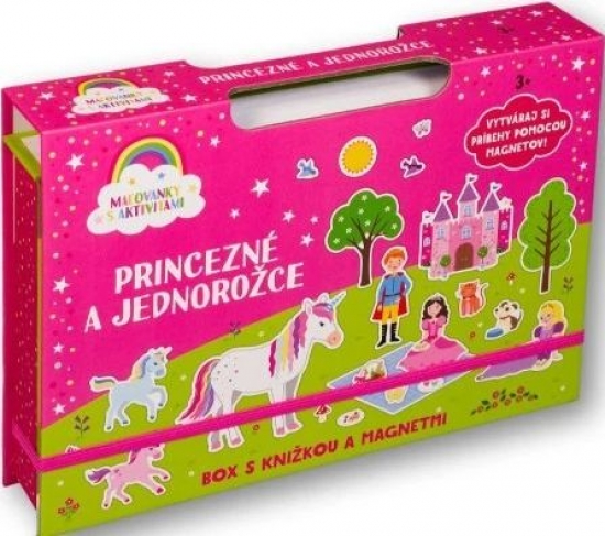 Obrazok Princezné a jednorožce- Box s knižkou a magnetmi