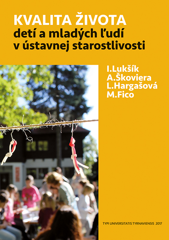 Obrazok Kvalita života detí a mladých ľudí v ústavnej starostlivosti