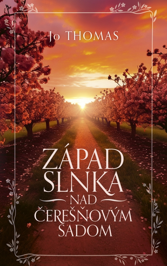 Obrazok Západ slnka nad čerešňovým sadom