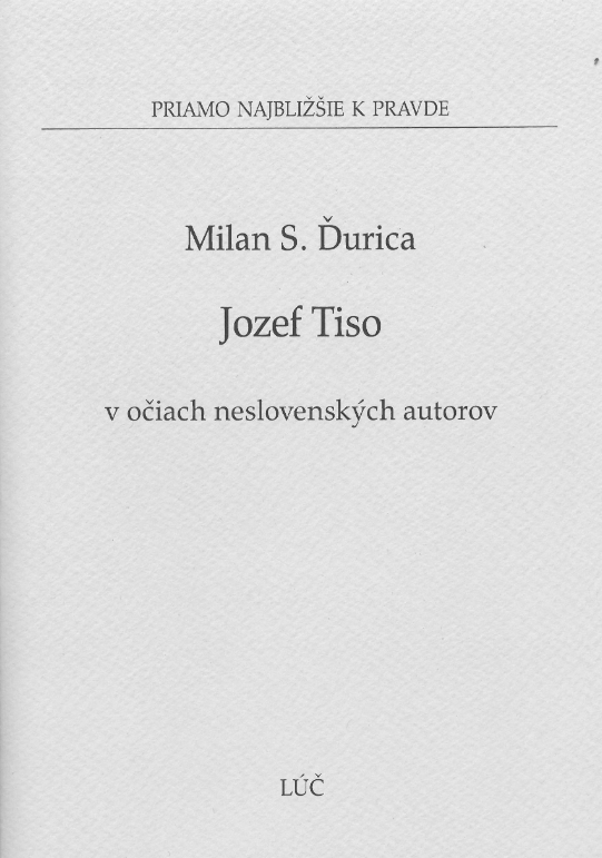 Obrazok Jozef Tiso v očiach neslovenských autorov