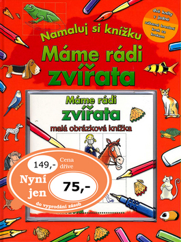 Obrázok Máme rádi zvířata - Namaluj si knížku (malá obrázková knížka)