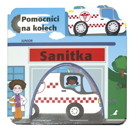 Obrázok Sanitka - Pomocníci na kolech + dřevěné, ekologicky nezávadné autíčko