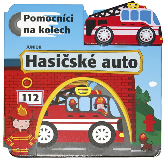 Obrázok Hasičské auto - Pomocníci na kolech + dřevěné, ekologicky nezávadné autíčko