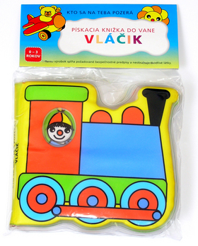 Obrázok Pískacia knižka do vane - Vláčik