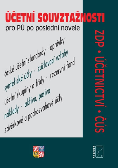 Obrázok Účetní souvztažnosti - Souvztažnosti, ČÚS, Syntetické účty, Zákon o dani z příjmů, Zákon o účetnictví