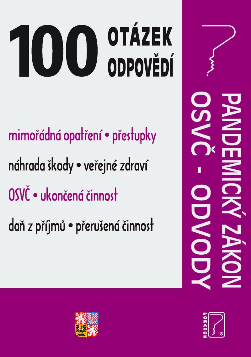Obrázok 100 otázek a odpovědí Pandemický zákon s komentářem, OSVČ - Mimořádná opatření a kompenzace