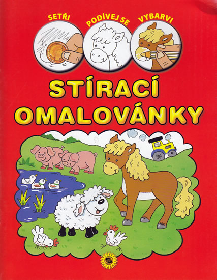 Obrázok Stírací omalovánky - červené