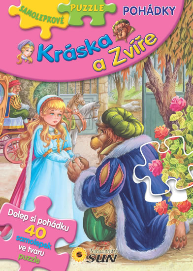 Obrázok Kráska a Zvíře - Samolepkové puzzle pohádky