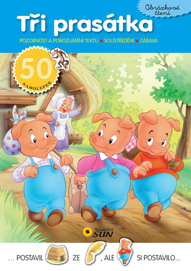 Obrázok Tři prasátka - Obrázkové čtení