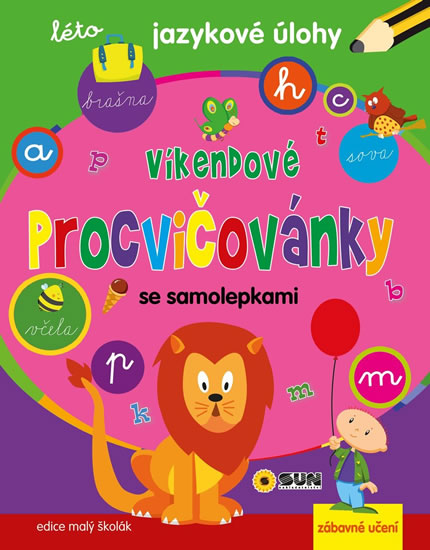 Obrázok Jazykové úlohy - Víkendové procvičovánky se samolepkami