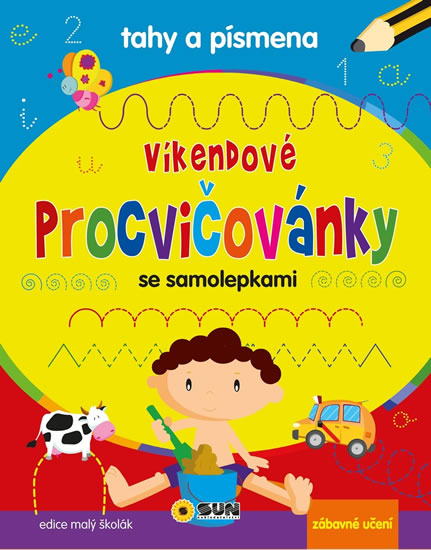 Obrázok Tahy a písmena - Víkendové procvičovánky se samolepkami