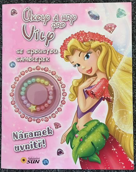 Obrázok Úkoly a hry pro víly se spoustou samolepek - Náramek uvnitř!
