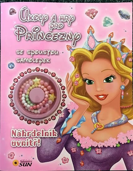 Obrázok Úkoly a hry pro princezny se spoustou samolepek - Náhrdelník uvnitř!
