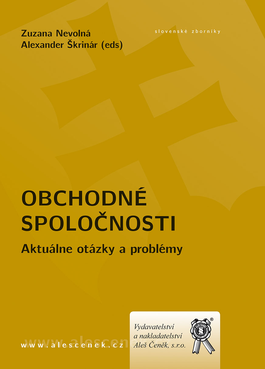 Obrazok Obchodné spoločnosti. - Aktuálne otázky a problémy