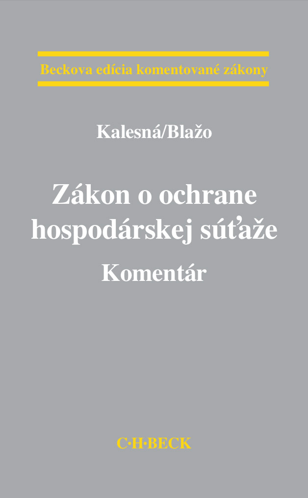 Obrazok Zákon o ochrane hospodárskej súťaže. Komentár