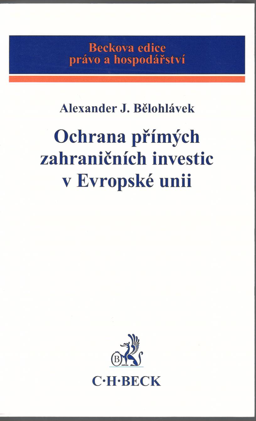 Obrazok Ochrana přímých zahraničních investic v Evropské unii