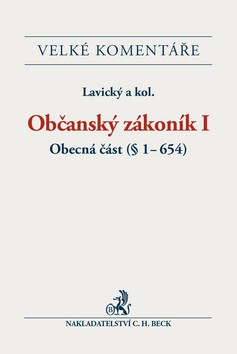 Obrazok Občanský zákoník I. - Obecná část (§ 1-654)