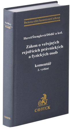 Obrazok Zákon o veřejných rejstřících právnických a fyzických osob. Komentář (2. vydání)